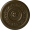 Ekena Millwork Marseille Ceiling Medallion (Fits Canopies up to 4 1/4"), Hand-Painted Brass, 16 1/8"OD x 5/8"P CM16MABRS - alternate 1